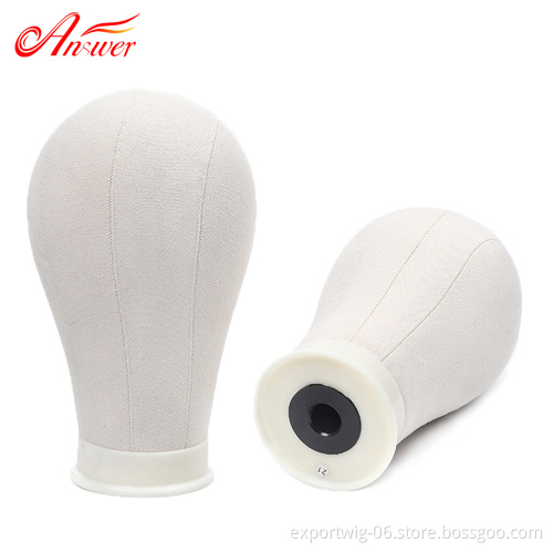 Canvas Block Head Mannequin Head Wig Display Styling Wig Stand Hair Extension Tools Wig Making Styling Displaying
